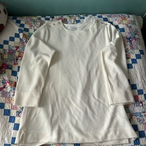 Croft&Barrow ribbed white sweater